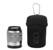 JJC Lens Case Bag Pouch for Olympus 60mm f/2.8 Canon EF-M 18-150mm Sony FE 50mm