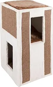 Kerbl Galina 81551 Cat Scratching Barrel, 40 x 40 x 78 cm, White