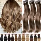 CLEARANCE Remy Micro Loop Ring Beads Human Hair Extensions Full Head BALAYAGE 20