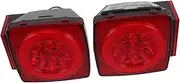YOSADIER 2pcs High Brightness Led Trailer for Trucks Trailers Multifunctional Rear Lights Extended Lifespan for Logistics Construction Vehicle Lighting