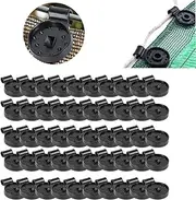 Shade Cloth Plastic Clips Plastic Sunshade Clips Shade Netting Black Clips,50Pcs Shade Cloth Plastic Clips Round Plastic Clips,Shade Cloth Lock Grips,Shade Cloth Fix Plastic Clamps,Shade Cloth Clips