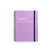 Delfonics Rollbahn Spiral Bound A5 Grid Notebook Journal Stationery Light PRPL