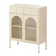 Familand Metal Accent Storage Cabinet Sideboard in Cream