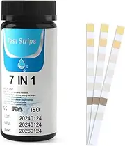 7-in-1 Test Strips Spa and Pool Test Strips Tester Testing Kit for Total Hardness/Total Chlorine/Free Chlorine/Bromine/pH/Total Alkalinity/Nitrite 50ct