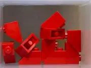 LEGO Parts - Red Slope 45 2 x 1 - No 3040 - QTY 10