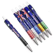 24 Australian Souvenir Pens Australia Flag 2 Designs Oz Aussie Biros Variety