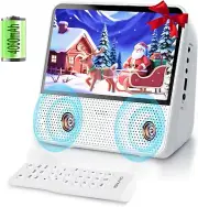 Bluetooth Portable DVD CD Player with 7" Screen,with 5-Hour Rechargeable Battery