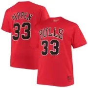 New Men's 4XLB Big & Tall Mitchell & Ness NBA Chicago Bulls Scottie Pippen Shirt