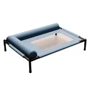 Cooling Raised Dog Bed with Pillow Support