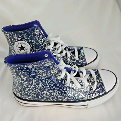 Women Converse Chuck Taylor All STAR EVA lift Platform Glitter High Top Size 6