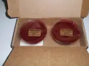 Longaberger (Set of 2) SM. RD. "DESSERT BOWL CANDLE", MACINTOSH APPLE, NEW!!