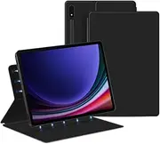 [QYiiD] Magnetic Case for Galaxy Tab S10 FE/Galaxy Tab S9 FE 5G 10.9 Inch/Tab S9 11 Inch 2023 with S Pen Holder, Ultra-Slim Lightweight Slim Magnetic Stand Case with Auto Sleep/Wake Cover, Black