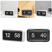 Flip Desk Clock Home Decor Adults Flip Page Clock Cafe Retro Auto Flip Clock