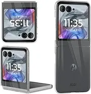 [Electro-weideworld] Case for Motorola Razr 50, Shockproof Hard PC Phone Case Cover for Motorola Razr 50, Clear