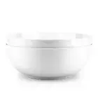 11-inch Melamine Serving Bowls - Larger Salad Bowls Mixing Bowls, Set of 2 White