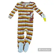 Koala Kids 12 Months Tan Foxy Footie Sleeper Pajamas
