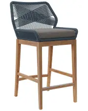 Modway Wellspring Outdoor Patio Teak Wood Bar Stool