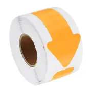 Arrow Sticker 4x2", 200 Pcs Adhesive Color Coding Decal, Orange