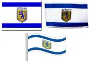 Polyester Jerusalem Flag outside inside Wind weather lion of Judah Holy Gift