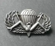 ARMY PARA PARATROOPER AIRBORNE BUSH JUMP WINGS BADGE LAPEL PIN 1.6 INCHES