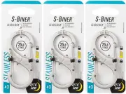 Nite Ize S-Biner SlideLock Stainless Steel Carabiner #3 - Stainless (3-Pack)