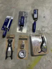 6 Piece Flooring Tool Lot, Brand New Grout Tools,+more