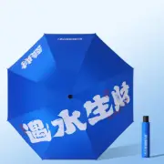 Folding Umbrella UV Protection Sun Protection Sunshade Vinyl Umbrella Rain Or