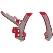 Acerbis Gas Gas MC/EC 125-500 24-25 Red/Grey X-Grip Frame Guards
