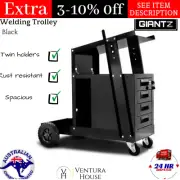 Welding Cart Trolley 4 Lockable Drawer Welder Storage Tank Cabinet w/ Wheels