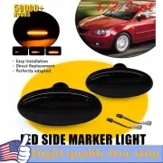 2/4x Dynamic Smoke Light LED Side Marker Bumper For Lamp Mazda 2004-2009 3 MPV (for: Mazda)