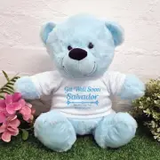 Get Well Soon Bear Light Blue 30cm