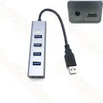 【祥昌電子】FUJIEI 力祥 AJ1072 USB3.0 4埠 HUB 集線器 支援OTG 資料傳輸