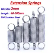 Wire Dia 2mm Extension Springs A2 Stainless Steel Double Loop Tension Spring