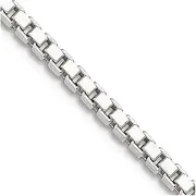 [JewelryWeb] 925 Sterling Silver Solid Polished Lobster Claw Closure 1.9mm Box Chain Necklace Spring Ring Jewelry Gifts for Women - Length Options: 41 46 51 56 61 66 71 76 91
