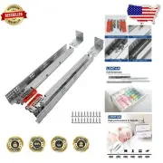High-Quality 15" Soft Close Full Extension Drawer Slides for Kitchen & Cabinets