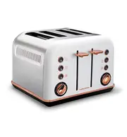 Morphy Richards 242108 Accents Rose Gold 4 Slice Toaster