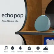 Amazon Echo Pop | Full Sound Compact Smart Speaker with Alexa | Midnight Teal