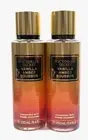 NEW 2 VICTORIA'S SECRET VANILLA AMBER BOURBON FRAGRANCE MIST PERFUME 8.4 OZ
