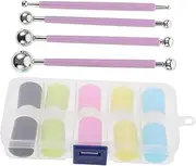 TEHAUX DIY Sponge Finger Painting Cots Portable Art Tools for Creative Expression Ergonomic Design Mess Fun for Home and Learning Activities