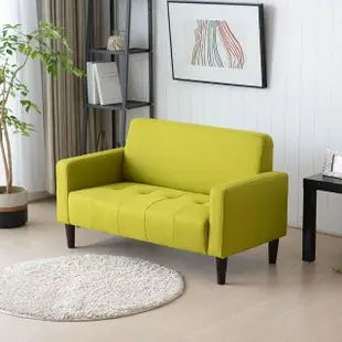 【H&D 東稻家居】DIY - 圓潤造型舒適雙人布沙發 - 6色(雙人沙發 布沙發)