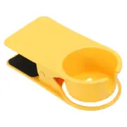 Clamp on Table Bottle Clip Holder with Side Open for Desk Chairs, Yellow