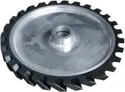 DRBASJHFO 300 * 25mm Grooved Rubber Contact Wheel Belt Grinder Part Sanding Belt Kit(for Bearings 6202)