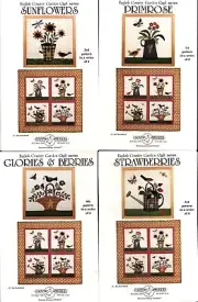 English Country Garden Quilt Series All 4 Patterns Applique