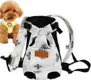 Pet Carrier Backpack,Portable Breathable Kitten Carrier Bag with Wide Shoulder Straps | Multi-Purpose Dog Chest Backpack Built-in Safety Lock Pet Supplies for Outdoor Use