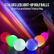 Led Golf Ball Flash Ball Golf Supplies Luminous Ball Practice Ball Luminous Ball