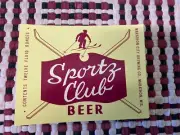 16 Vintage Sports Club Beer Bottle Ski Label Brewing Unused NOS