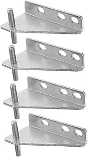 Outanaya DIY Kit 4pcs Small Freezer Hinge Replacement Refrigerator Hinge Universal for Kitchen