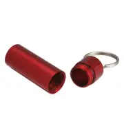 Mini Waterproof Aluminum Pill Box Case Keychain Storage Box Portable Outdoor Tra