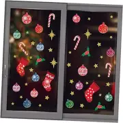 Christmas Window Clings Snowflake Decorations Holiday Window Merry Christmas