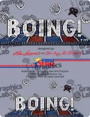 Replacement Game Cartridge Label - BOING! for Atari 2600